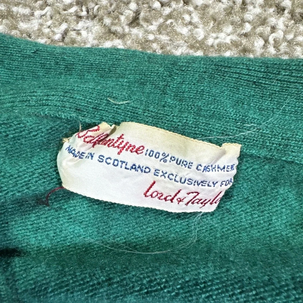 Lord Taylor 50s Ballantyne Cashmere Sweater With Wool Skirt Scotland Size Small - Picture 3 of 16